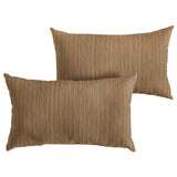 Charisma Indoor/Outdoor Brown Sunbrella Lumbar Pillow (Set of 2)