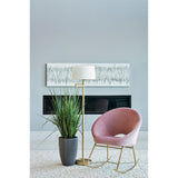 Charlene Rosewood and Brass Papasan Rocking Chair
