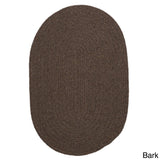 Charleston Wool-blend Textured Solid Reversible Braided Rug