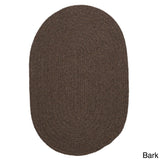 Charleston Wool-blend Textured Solid Reversible Braided Rug
