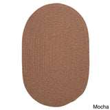 Charleston Wool-blend Textured Solid Reversible Braided Rug