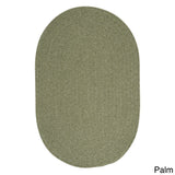 Charleston Wool-blend Textured Solid Reversible Braided Rug