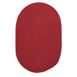 Charleston Wool-blend Textured Solid Reversible Braided Rug