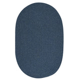 Charleston Wool-blend Textured Solid Reversible Braided Rug