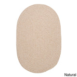Charleston Wool-blend Textured Solid Reversible Braided Rug