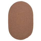 Charleston Wool-blend Textured Solid Reversible Braided Rug