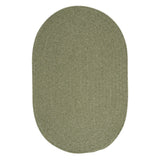 Charleston Wool-blend Textured Solid Reversible Braided Rug