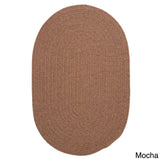 Charleston Wool-blend Textured Solid Reversible Braided Rug