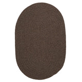 Charleston Wool-blend Textured Solid Reversible Braided Rug