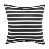 Charleston Indoor/ Outdoor Stripe Black/ White Throw Pillow