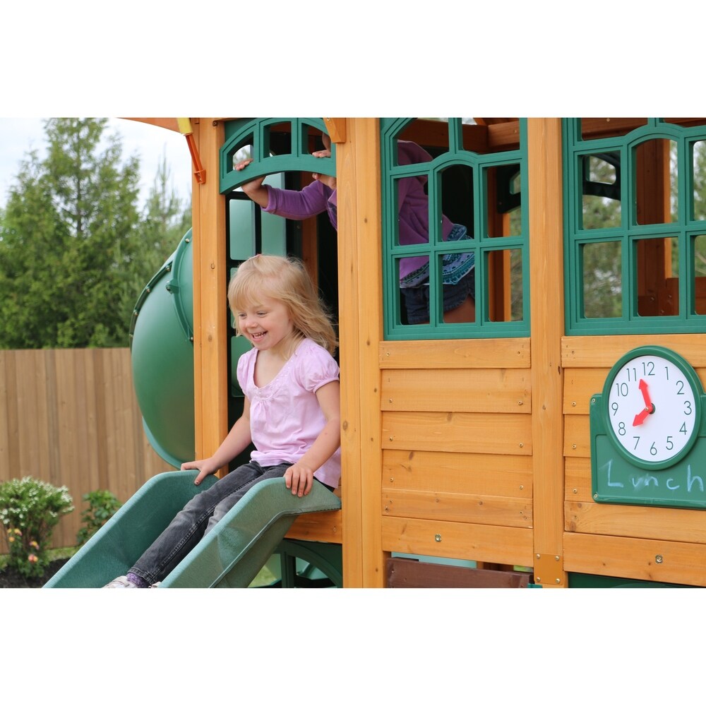 KidKraft Charleston Lodge Wooden Swing Set / Playset