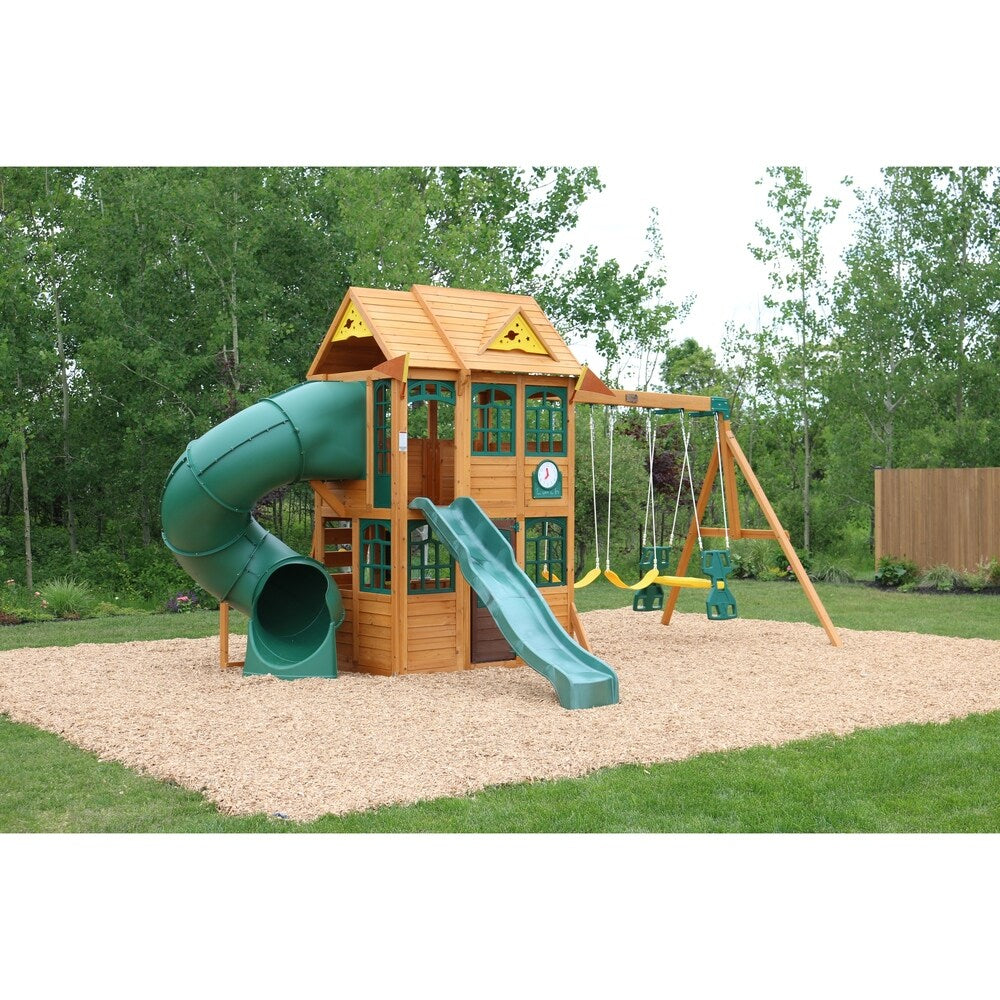 KidKraft Charleston Lodge Wooden Swing Set / Playset