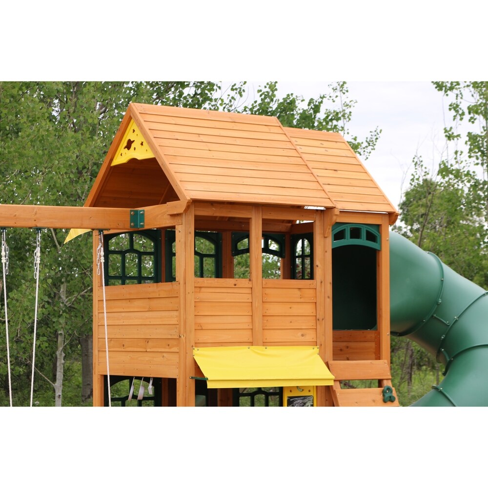 KidKraft Charleston Lodge Wooden Swing Set / Playset
