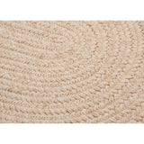 Charleston Wool-blend Textured Solid Reversible Braided Rug