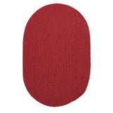 Charleston Wool-blend Textured Solid Reversible Braided Rug