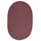 Charleston Wool-blend Textured Solid Reversible Braided Rug