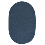 Charleston Wool-blend Textured Solid Reversible Braided Rug