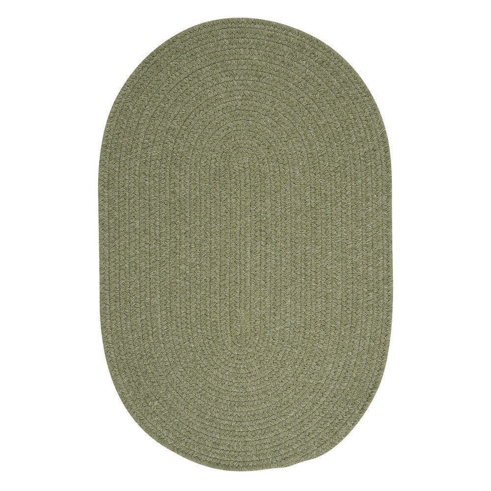 Charleston Wool-blend Textured Solid Reversible Braided Rug