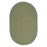 Charleston Wool-blend Textured Solid Reversible Braided Rug
