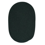Charleston Wool-blend Textured Solid Reversible Braided Rug