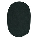 Charleston Wool-blend Textured Solid Reversible Braided Rug
