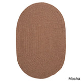 Charleston Wool-blend Textured Solid Reversible Braided Rug