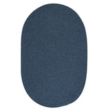 Charleston Wool-blend Textured Solid Reversible Braided Rug