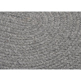 Charleston Wool-blend Textured Solid Reversible Braided Rug