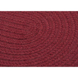 Charleston Wool-blend Textured Solid Reversible Braided Rug
