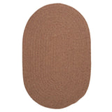 Charleston Wool-blend Textured Solid Reversible Braided Rug