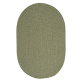 Charleston Wool-blend Textured Solid Reversible Braided Rug