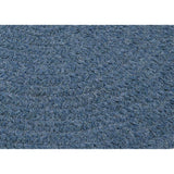 Charleston Wool-blend Textured Solid Reversible Braided Rug