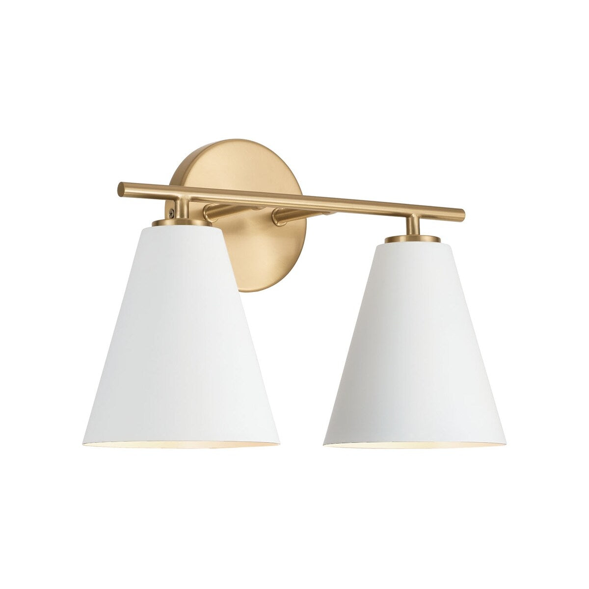 Charlie 2-Light Vanity - 15"W x 10"H x 7"E