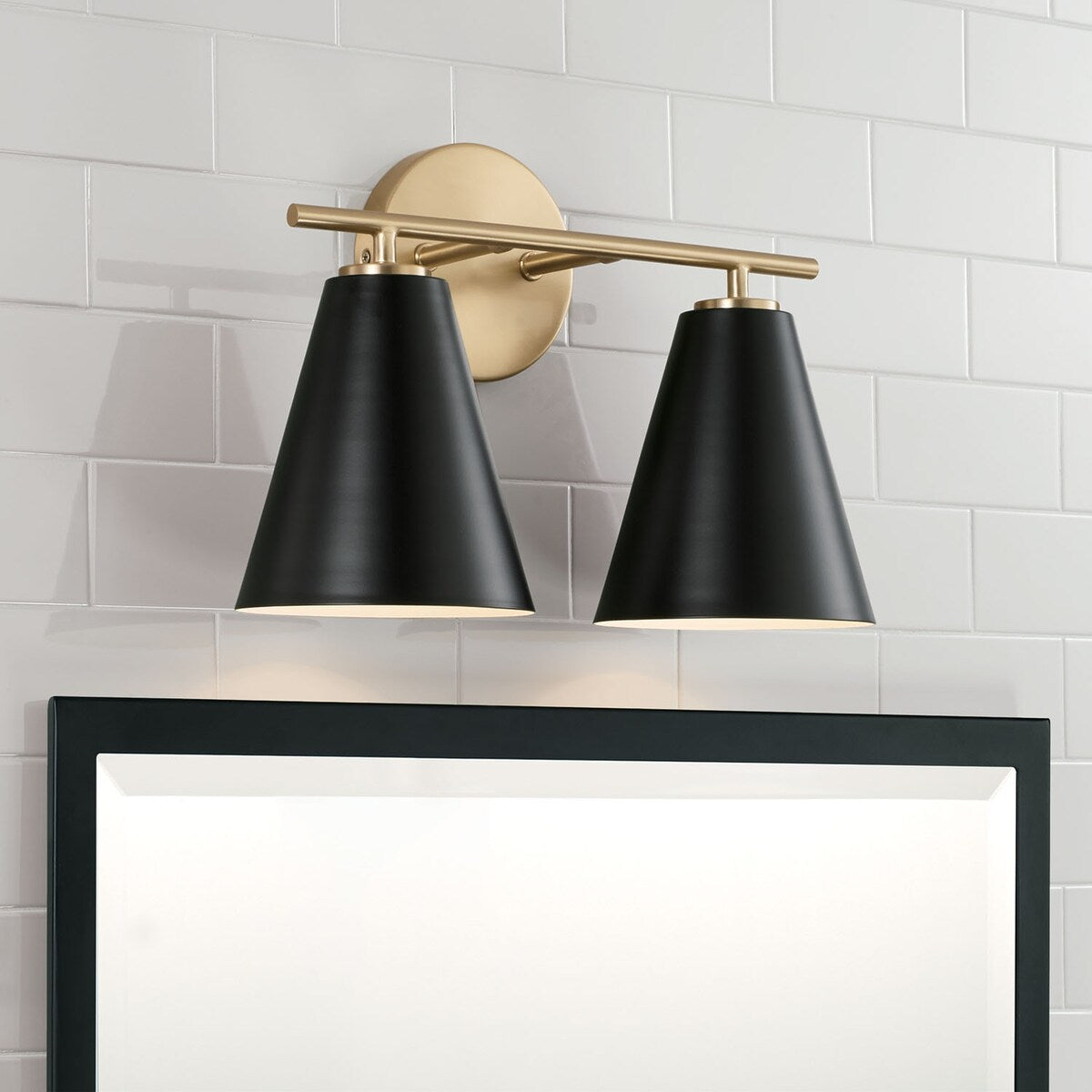 Charlie 2-Light Vanity - 15"W x 10"H x 7"E
