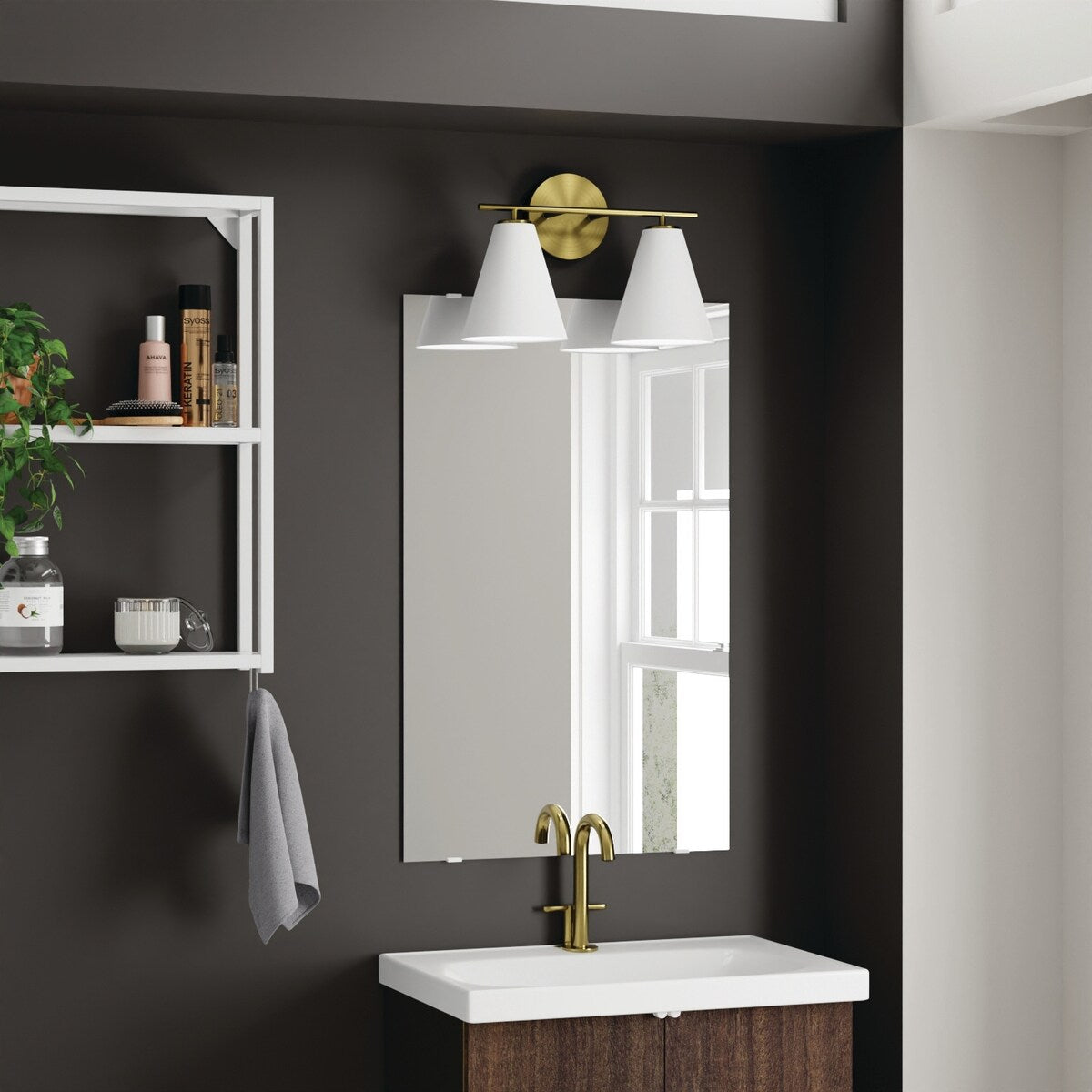 Charlie 2-Light Vanity - 15"W x 10"H x 7"E
