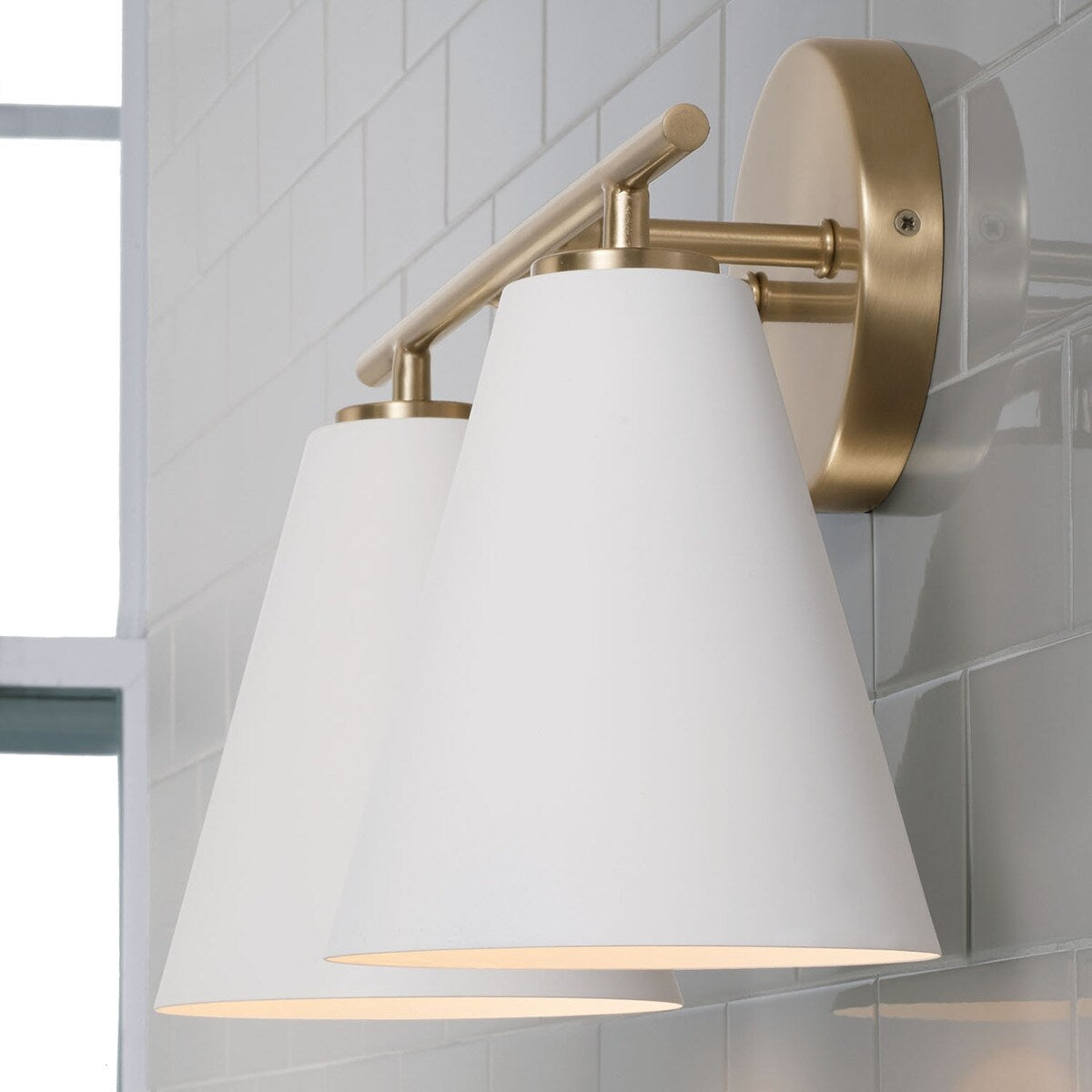Charlie 2-Light Vanity - 15"W x 10"H x 7"E