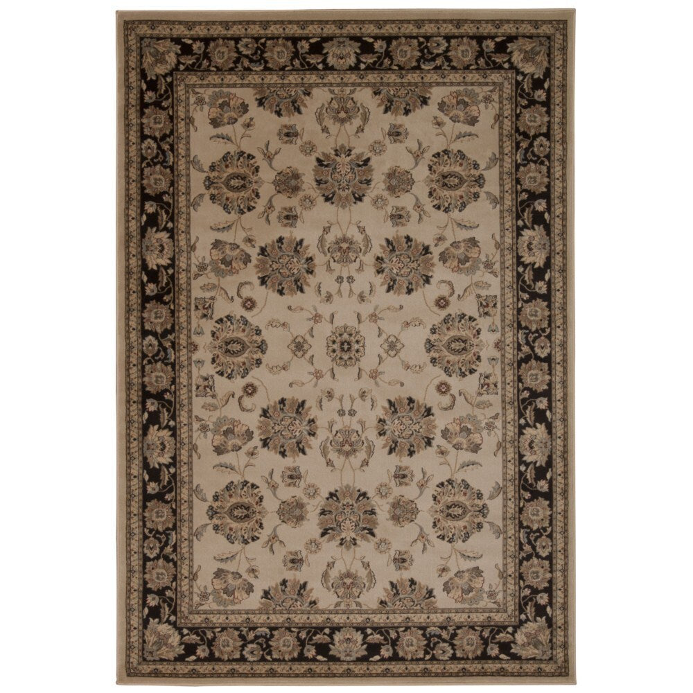 Rug Squared Charlotte Ivory/ Grey Rug (9'3 x 12'9) - 9'3" x 12'9"