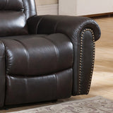 Charlotte Leather Reclining Sofa and Loveseat Set