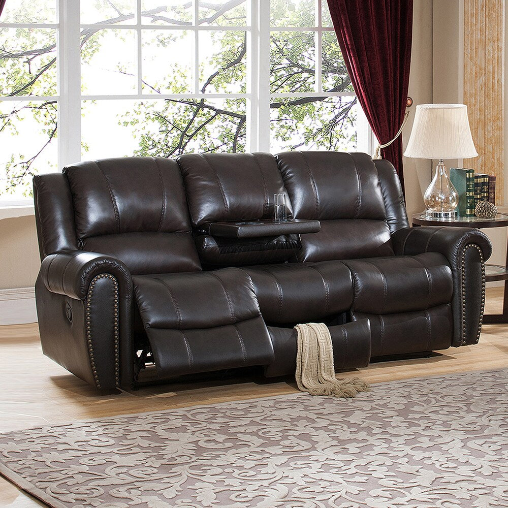 Charlotte Leather Reclining Sofa and Loveseat Set