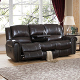 Charlotte Leather Reclining Sofa and Loveseat Set