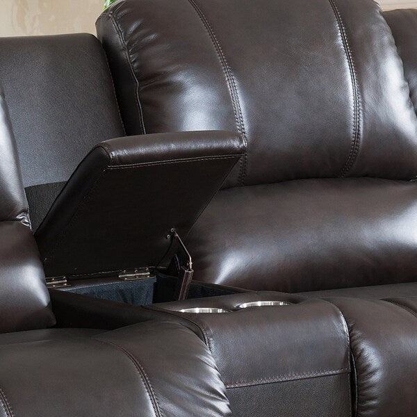 Charlotte Leather Reclining Sofa and Loveseat Set