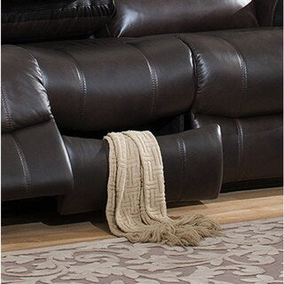 Charlotte Leather Reclining Sofa and Loveseat Set