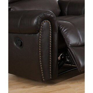 Charlotte Leather Reclining Sofa and Loveseat Set