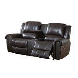 Charlotte Leather Reclining Sofa and Loveseat Set