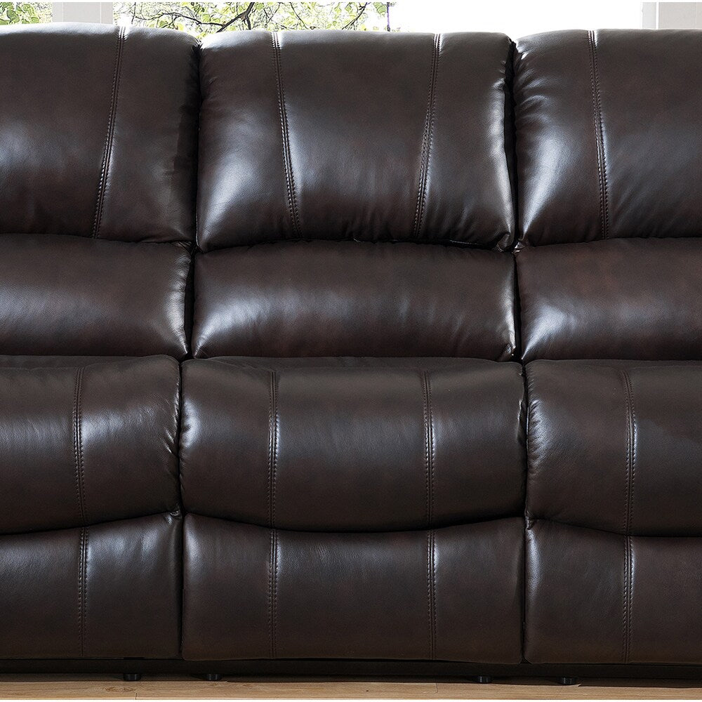 Charlotte Leather Reclining Sofa and Loveseat Set