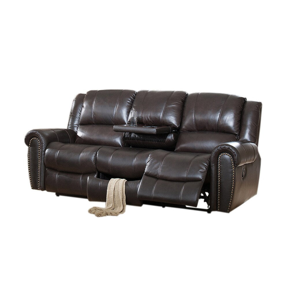 Charlotte Leather Reclining Sofa and Loveseat Set