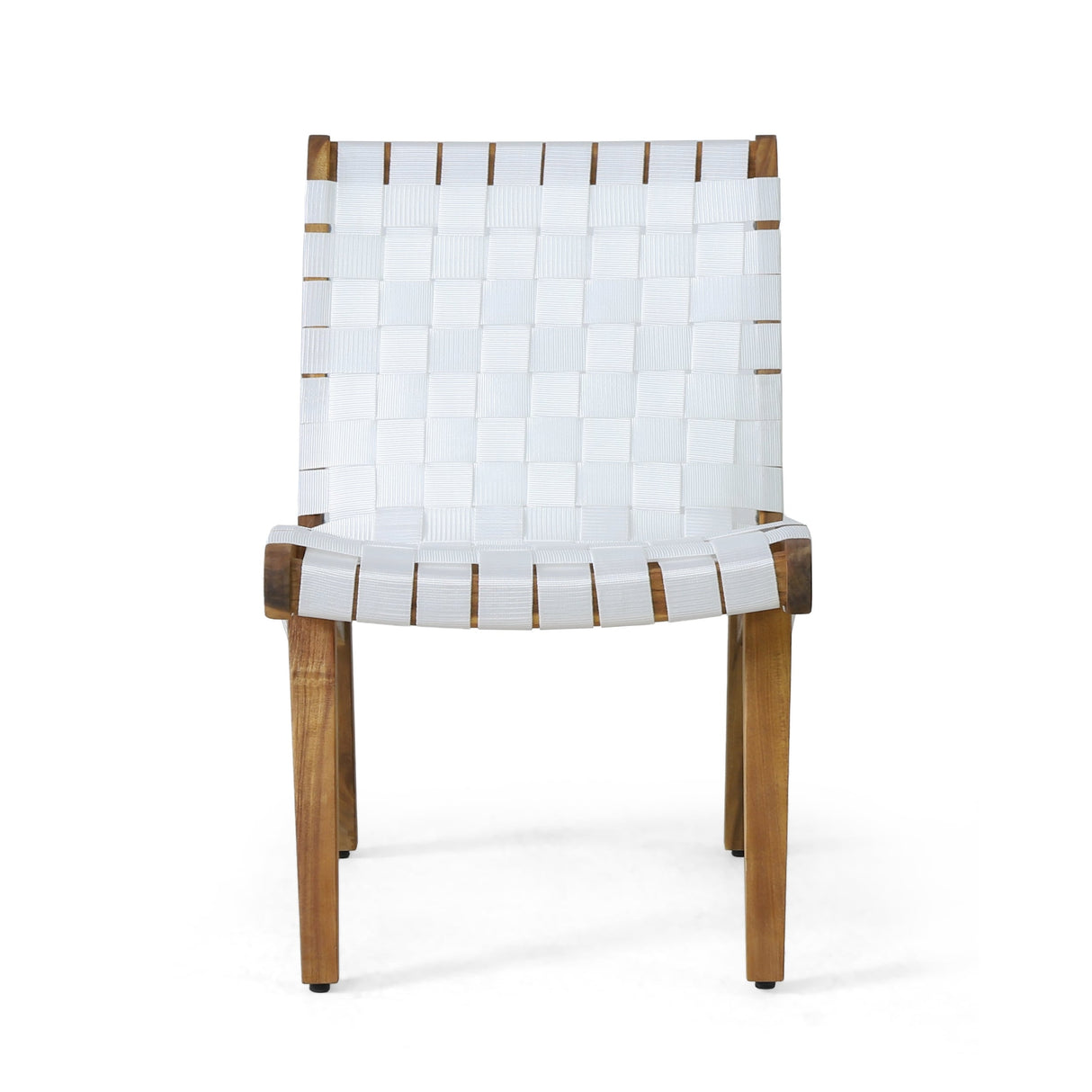 Charlotter Outdoor Rope and Acacia Wood Outdoor Chat Set by Christopher Knight Home