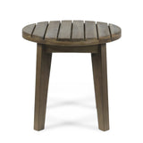 Charlotter Outdoor Rope and Acacia Wood Outdoor Chat Set by Christopher Knight Home