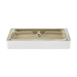 Charme 36 Ceramic Console Sink White Basin Chrome Legs - 35.45" x 16.35" 35.45"