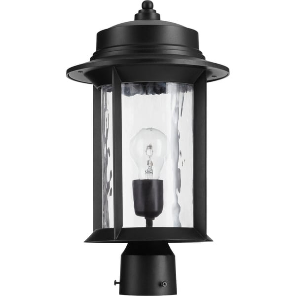 Charter Clear Hammered 1-light Post Light